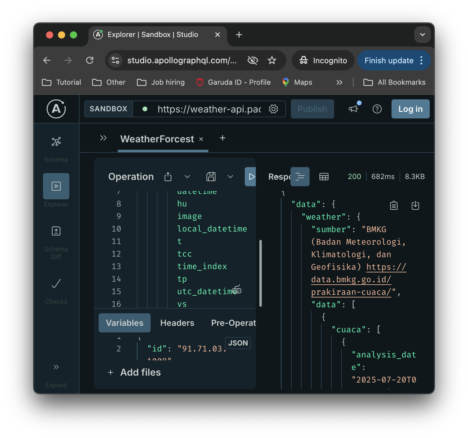 BMKG Weather API Wrapper
